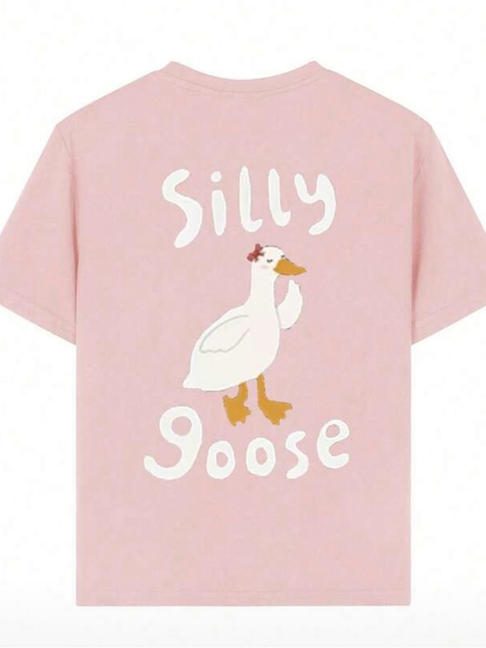 Kids "Silly Goose" Graphic Tee - Pink